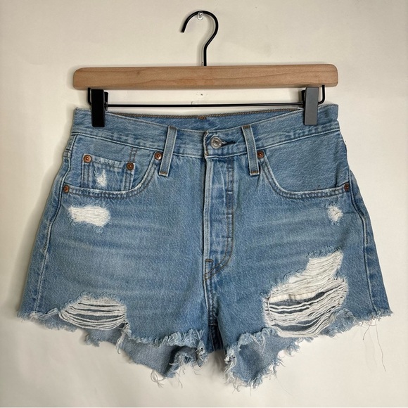Levi’s 501® ORIGINAL FIT HIGH RISE WOMEN'S SHORTS size 25 - Picture 1 of 6
